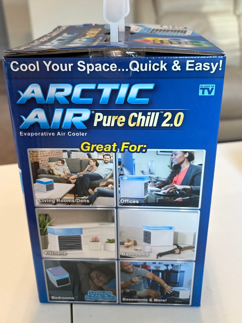 Arctic Air Pure Chill 2.0 Evaporative Air Cooler – New Sealed In Box. - Picture 3 of 6
